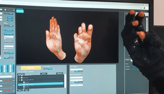 MANUS グローブ - モーションキャプチャー、画像処理はエースポイント